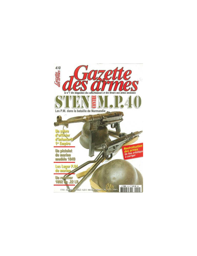 GAZETTE DES ARMES N¡ 410