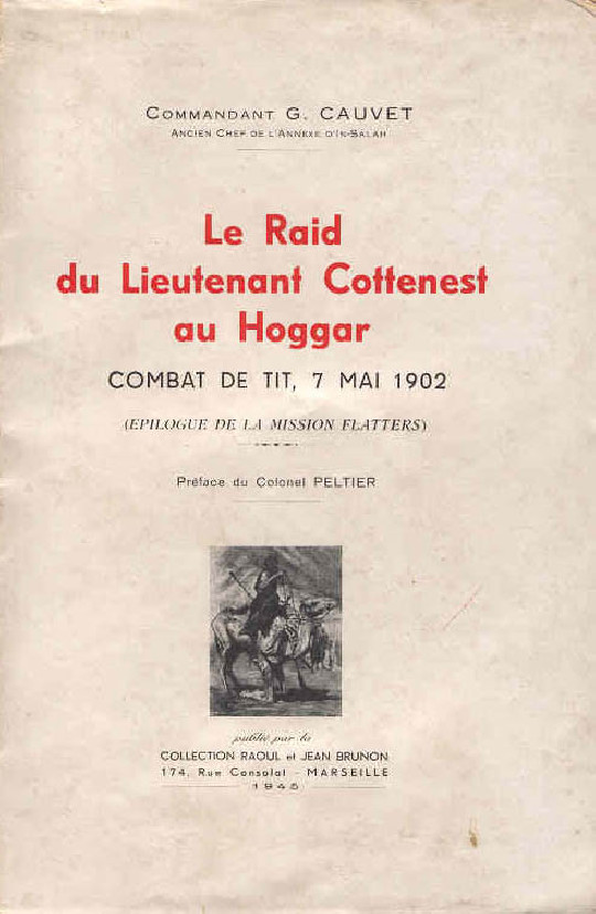 LE RAID DU LIEUTENANT COTTENEST AU HOGGAR