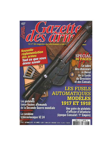 GAZETTE DES ARMES N¡ 457 OCTOBRE 2013