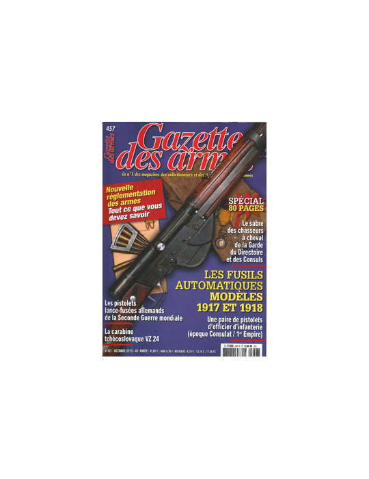 GAZETTE DES ARMES N¡ 457 OCTOBRE 2013