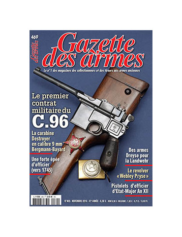 GAZETTE DES ARMES N¡469 NOVEMBRE 2014