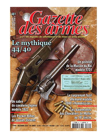 GAZETTE DES ARMES N¡481 DECEMBRE 2015