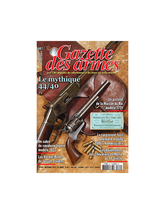 GAZETTE DES ARMES N¡481 DECEMBRE 2015