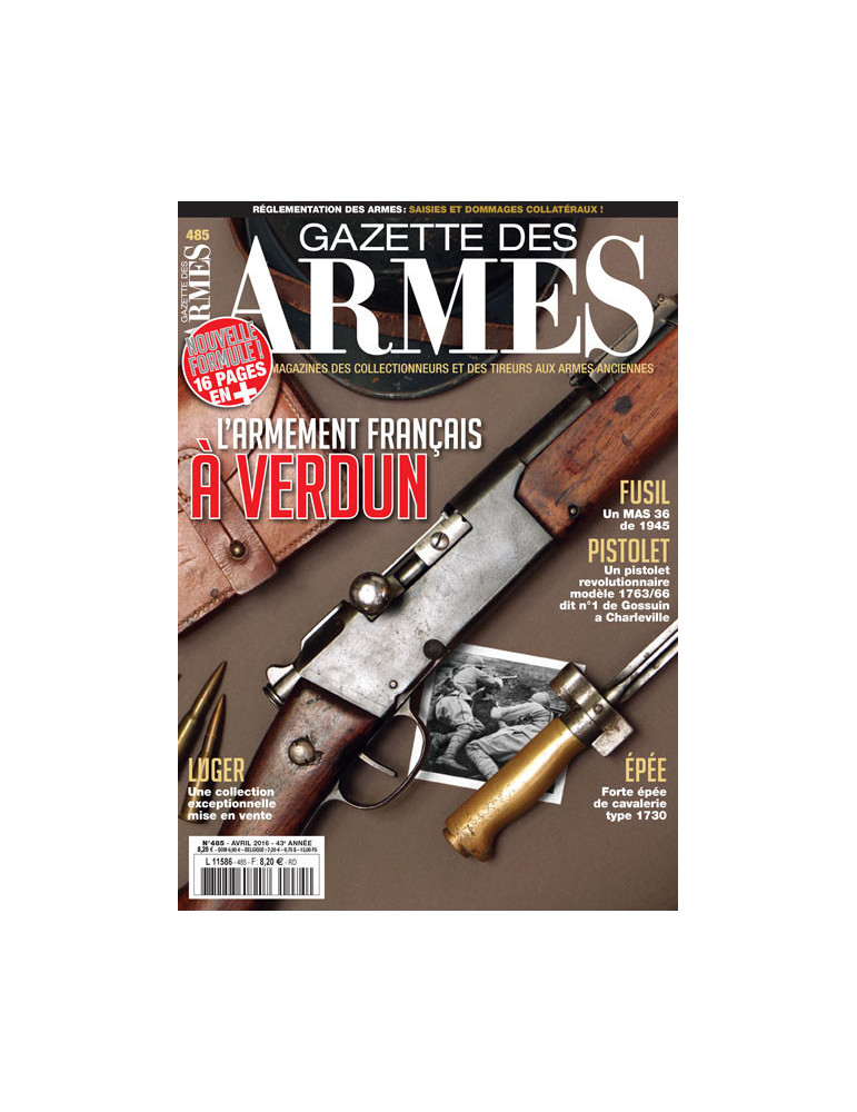 GAZETTE DES ARMES N¡485 AVRIL 2016