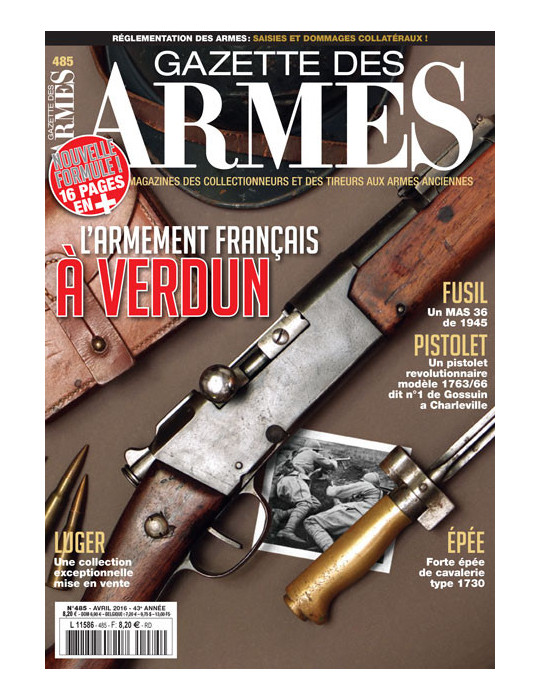 GAZETTE DES ARMES N¡485 AVRIL 2016