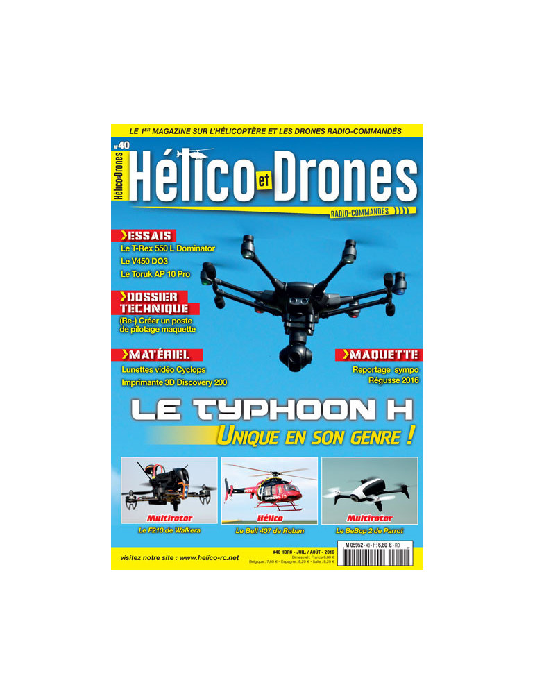 HELICO DRONES RC N¡40 Juillet Aout 2016