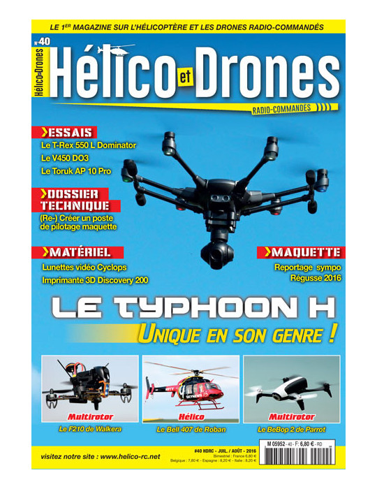 HELICO DRONES RC N¡40 Juillet Aout 2016