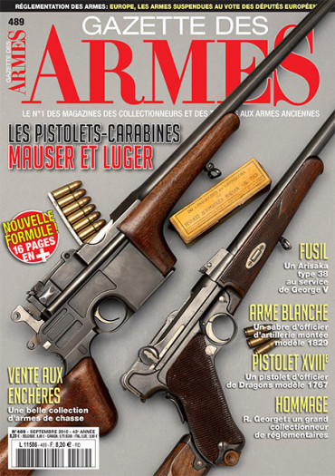 GAZETTE DES ARMES N¡489 SEPTEMBRE 2016