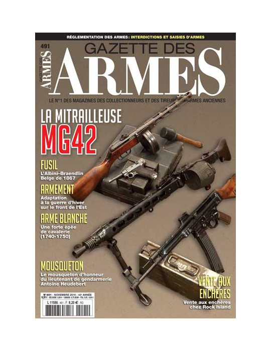 GAZETTE DES ARMES N¡491 Novembre 2016