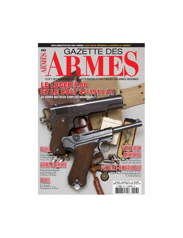 GAZETTE DES ARMES N¡493 Janvier 2017 GAZETTE DES ARMES N¡493 Janvier 2017
