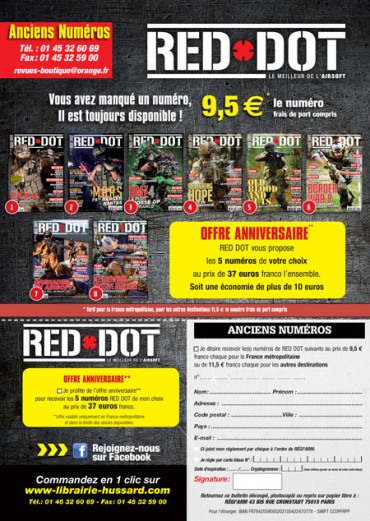 PROMO 5 ANCIENS NUMEROS RED DOT