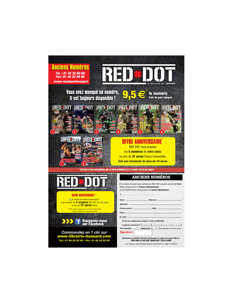 PROMO 5 ANCIENS NUMEROS RED DOT