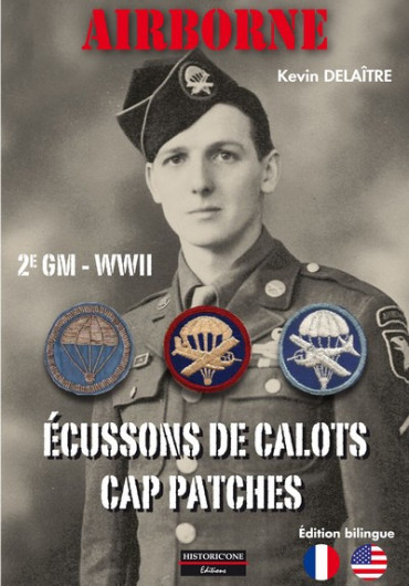 AIRBORNE WWII ECUSSONS DE CALOTS CAP PATCHES