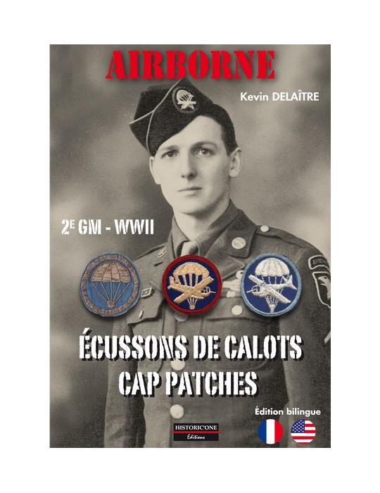 AIRBORNE WWII ECUSSONS DE CALOTS CAP PATCHES
