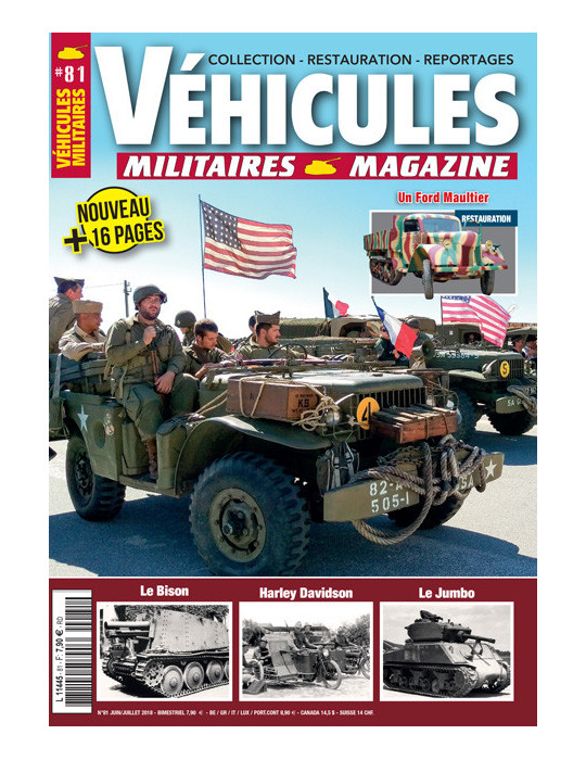 VEHICULES MILITAIRES N¡81 Juin Juillet 2018