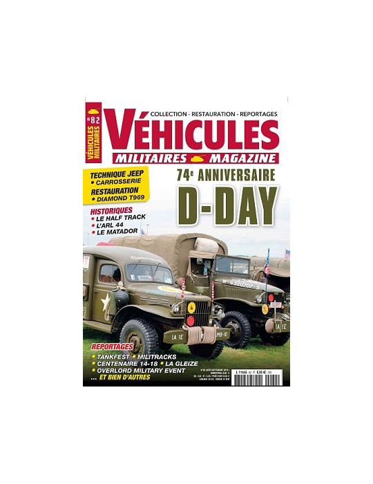 VEHICULES MILITAIRES N¡82 Aout Septembre 2018