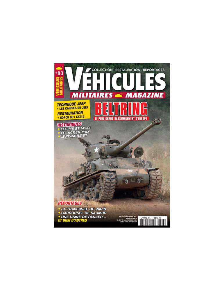 VEHICULES MILITAIRES N¡83 Octobre Novembre 2018