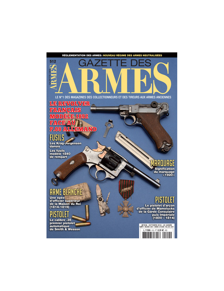 GAZETTE DES ARMES N¡512 Octobre 2018