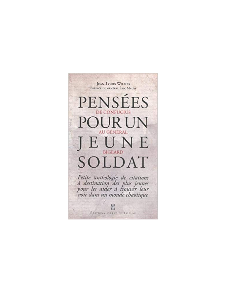 PENSEES POUR UN JEUNE SOLDAT