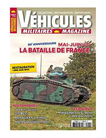 VEHICULES MILITAIRES N¡92 - AVRIL-MAI 2020