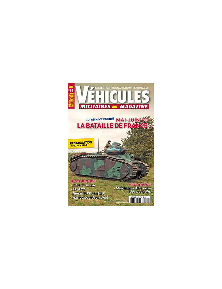 VEHICULES MILITAIRES N¡92 - AVRIL-MAI 2020