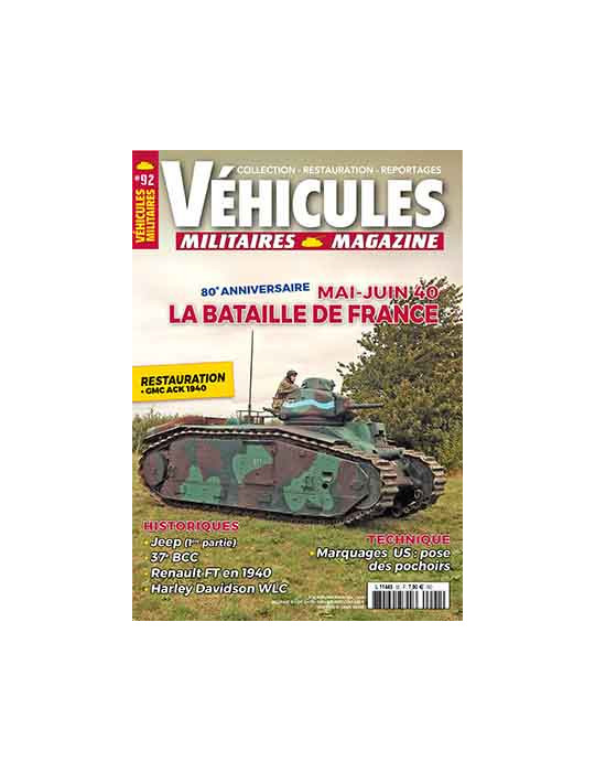VEHICULES MILITAIRES N¡92 - AVRIL-MAI 2020