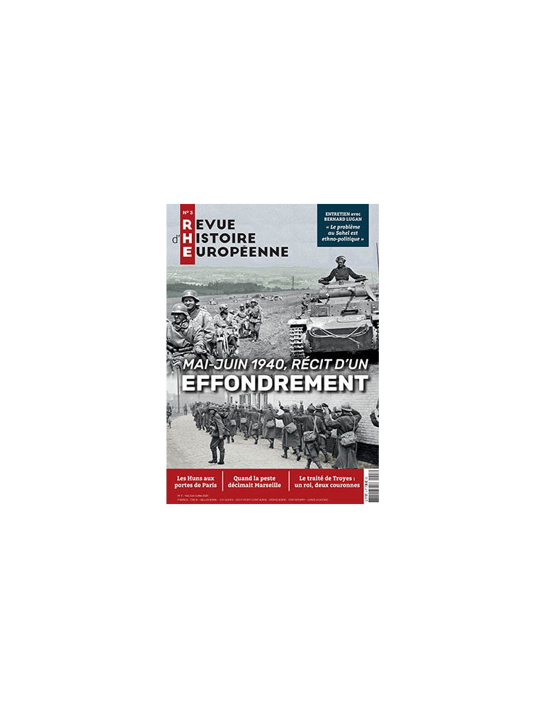 REVUE DÔHISTOIRE EUROPEENNE N¡3