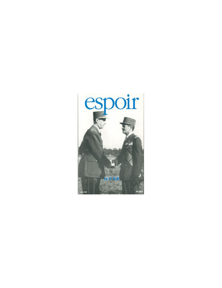 ESPOIR N¡107 - LA 2e DB - JUIN 1996