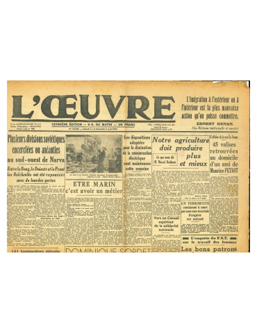 LÔOEUVRE - LOT DE 7 JOURNAUX