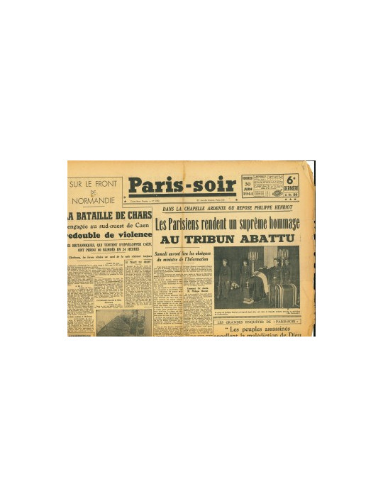 PARIS-SOIR - LOT DE 11 JOURNAUX