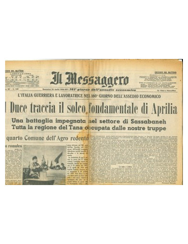 IL MESSAGGERO - DOMENICA 26 APRILE 1936