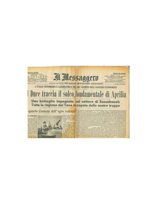 IL MESSAGGERO - DOMENICA 26 APRILE 1936