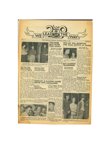WE LEAD THE WAY - LOT 12 JOURNAUX - 1943
