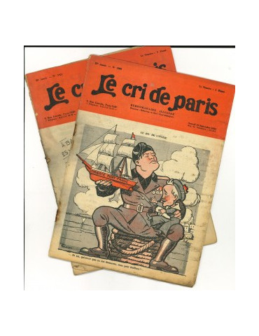 LE CRI DE PARIS - LOT DE DE 2 MAGAZINES (1933-1934)