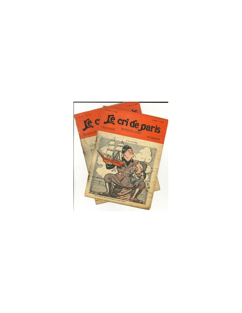 LE CRI DE PARIS - LOT DE DE 2 MAGAZINES (1933-1934)