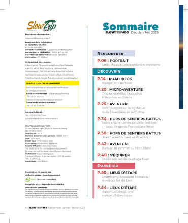 SLOWTRIP N°03 - DECEMBRE 2022 JANVIER FEVRIER 2023
