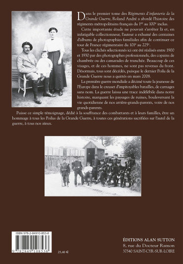 REGIMENTS D'INFANTERIE DE LA GRANDE GUERRE VOL 2: DU 101e AU 225e