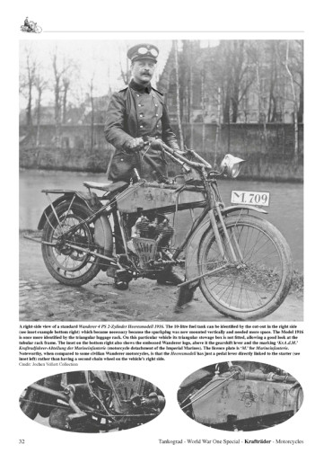 KRAFTRÄDER -  GERMAN MILITARY MOTORCYCLES 1914-1918 - TANKOGRAD - WORLD WAR ONE N°1009