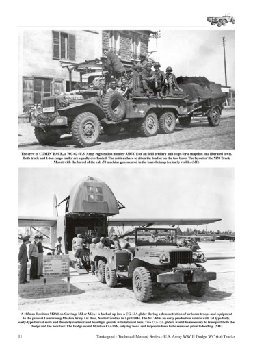 US WW II DODGE 1 ½-TON 6x6  WC62 & WC63 PERSONNAL & CARGO TRUCKS. Tankograd TM N° 6033