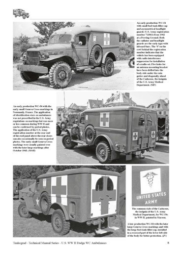 US WWII & KOREA DODGE 3/4 TON 4X4 WC-54 & WC-64 (KD) AMBULANCE. Tankograd TM N°6035
