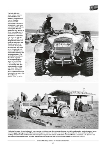 BRITISH MILITARY TRUCKS IN WEHRMACHT SERVICE