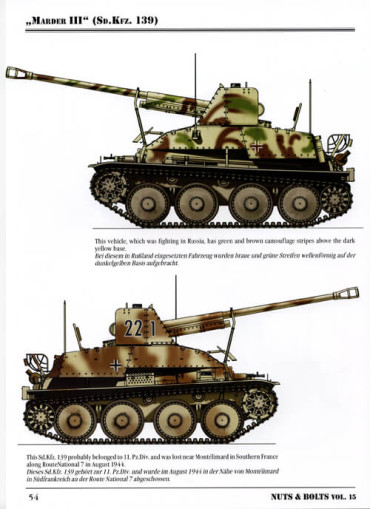 NUTS & BOLTS VOLUME 15: Marder III Panzerjäger 38(T) FÜR 7,62 cm Pak 36 - Sd. Kfz. 139