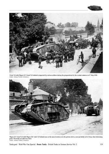 BEUTE-TANKS 1914-1918  VOLUME  2 - TANKOGRAD WORLD WAR ONE N°1004