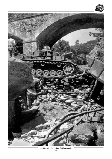 PANZER-ABTEILUNG 208 - I. /PZ.REG. FELDHERRNHALLE : ITALY 1943-1944 HUNGARY - SLOVAKIA - MORAVIA 1944-1945