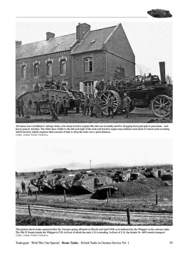 BEUTE-TANKS 1914-1918 VOLUME 1 TANKOGRAD - WORLD WAR ONE N°1003