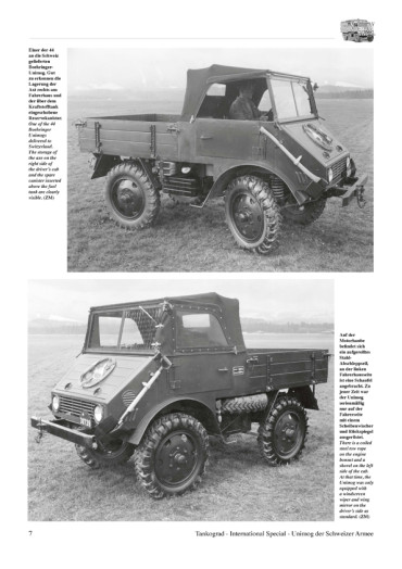 UNIMOG DER SCHWEIZER ARMEE - TANKOGRAD INTERNATIONAL SPECIAL N° 8011
