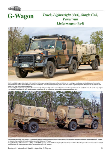 AUSTRALIAN G-WAGONS TANKOGRAD - INTERNATIONAL SPECIAL N° 8010