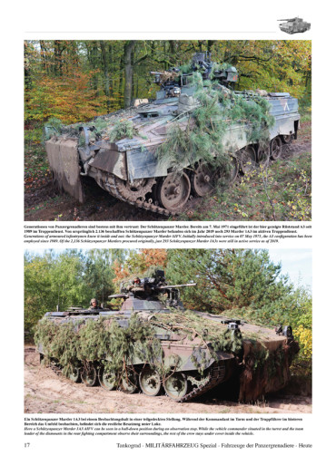 FAHRZEUGE DER PANZERGRENADIERE HEUTE TANKOGRAD - MILITÄRFAHRZEUG SPEZIAL N° 5087