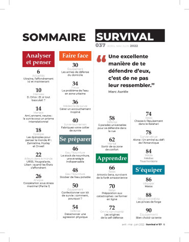 SURVIVAL N°37 - AVRIL MAI JUIN 2022