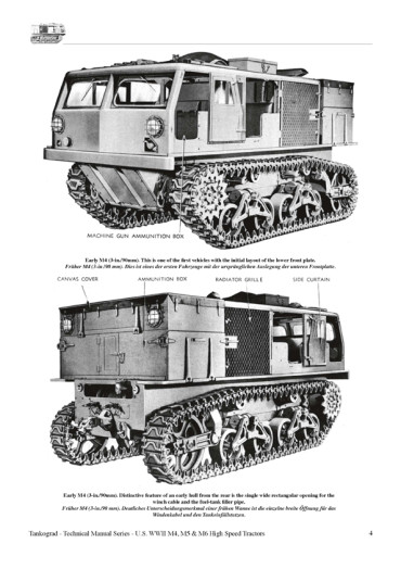 US WW II M4, M5 & M6 HIGH SPEED TRACTORS. Tankograd TM N°6002